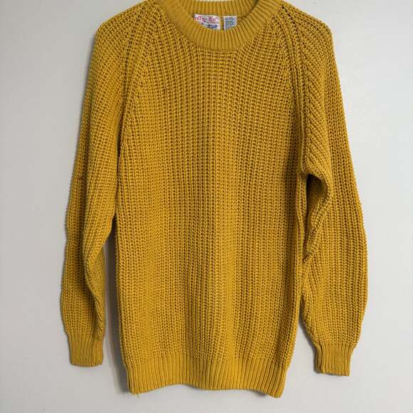 COS Sweaters - Vintage Yellow Oversized Retro Knit Sweater